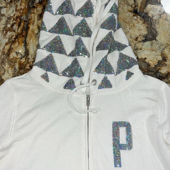 Pink Victoria Secret Jacket / zip-up Hoody size small - Picture 4 of 8